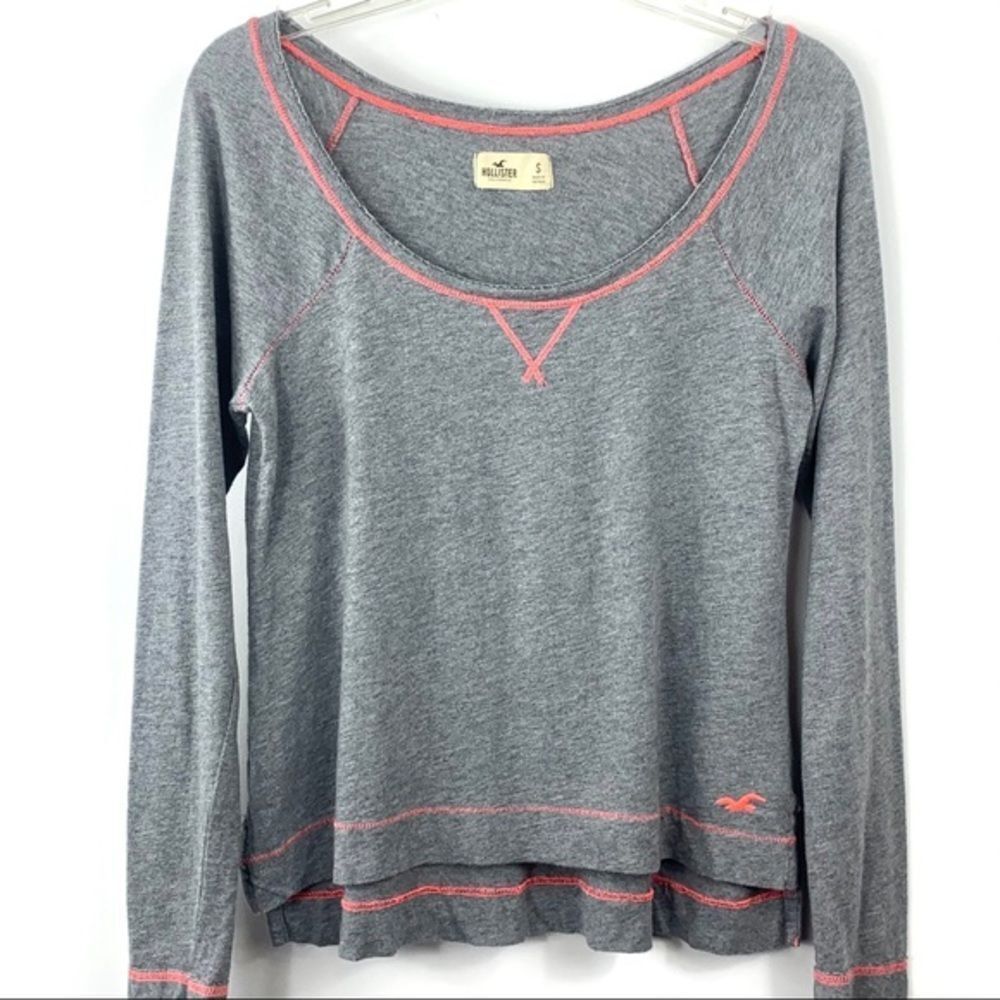 Hollister Gray & Pink Top